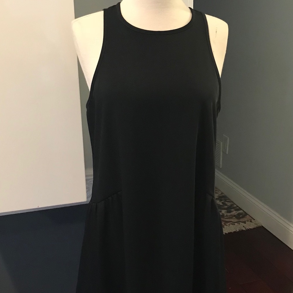 Ruffled Hi-Lo Shift Dress